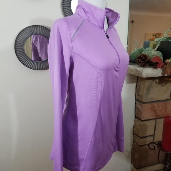 Xersion sz sm athletic jacket lilac 1/4 zip - Picture 7 of 10